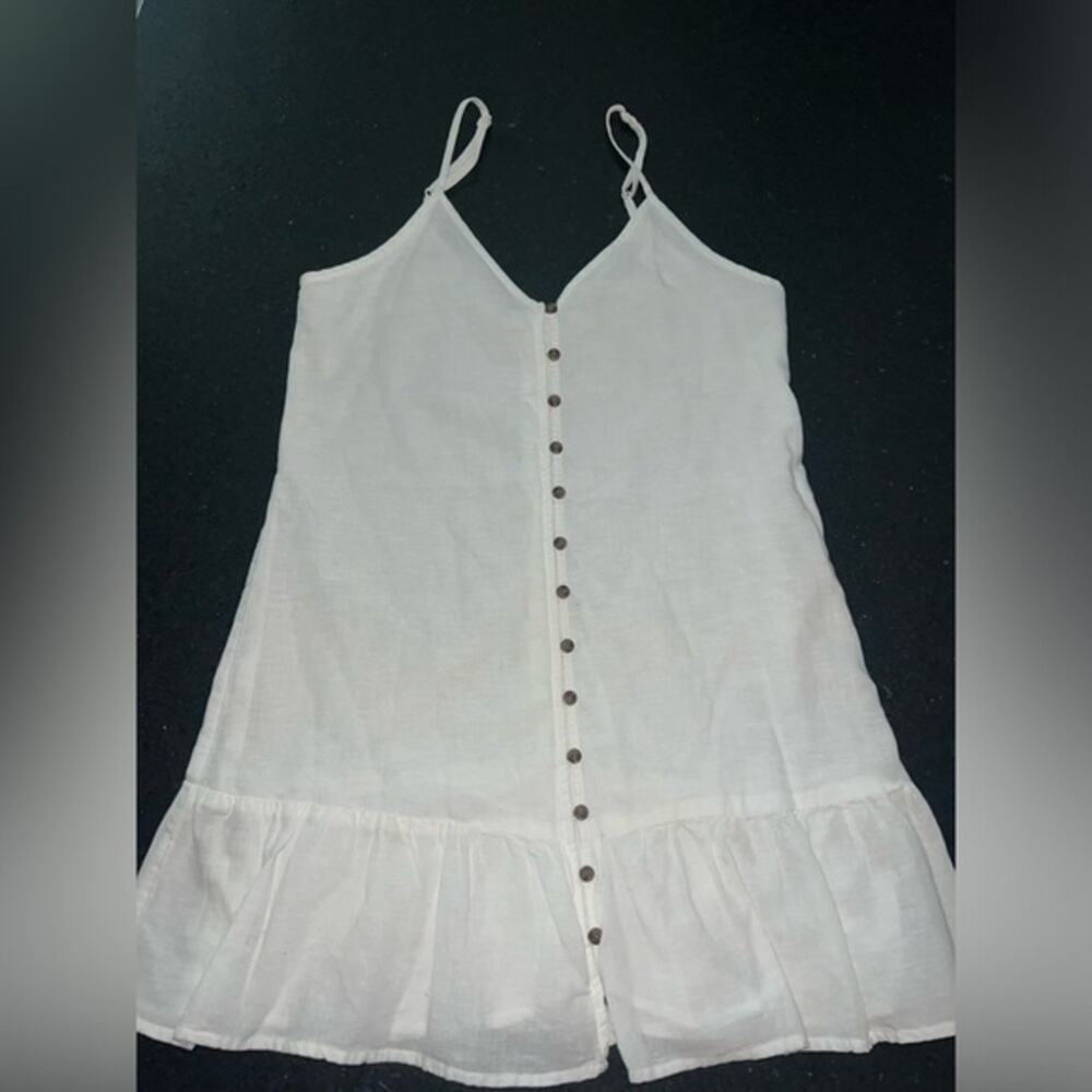 UEC COTTON LINEN WHITE DRESS AMERICAN EAGLE SZ XS